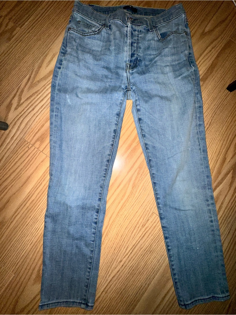 7 For All Mankind Josefina Slim Button-fly Boyfriend Jeans 27